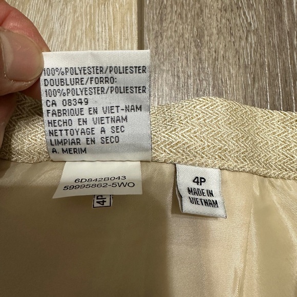 🛍️Petite LE Suit Essentials lined pants with side zipper Size 4P - Picture 7 of 9